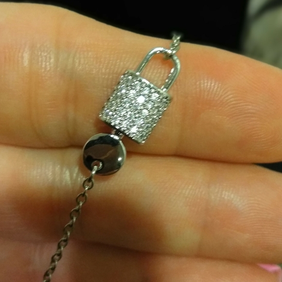 Designer inspired Lock & Key Necklace - Picture 3 of 7